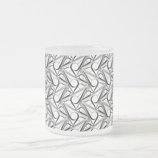 Tasse Givré Motif triangle avec cercle (Centre)