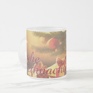 Tasse Givré Motiv, mit Geschenken unterm Weihnachtsbaum 37016