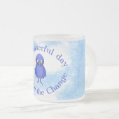 Tasse Givré Motivation des oiseaux bleus (Devant droit)