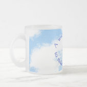 Tasse Givré Motivation des oiseaux bleus (Gauche)
