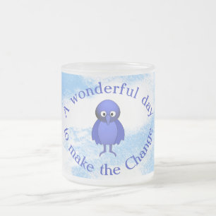 Tasse Givré Motivation des oiseaux bleus