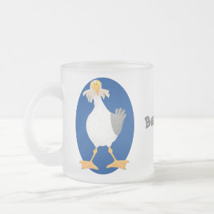 Tasse Givré Mouette drôle avec frites dessin animé