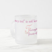 Tasse Givré mugFirst ma fille (Devant gauche)