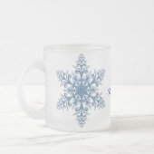 Tasse Givré Musique à flocons bleus (Gauche)