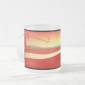 Tasse Givré Musique de coucher de soleil Kokopelli (Devant gauche)