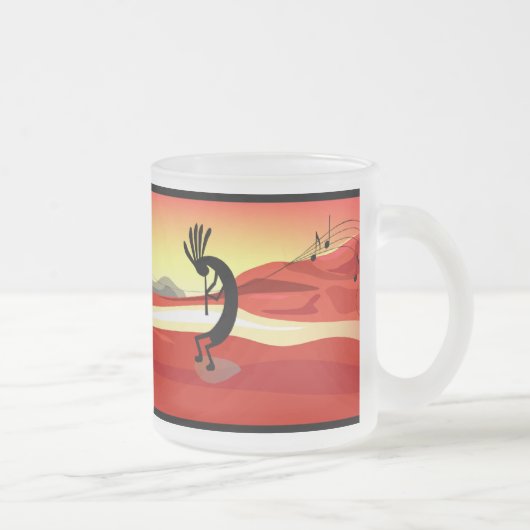 Tasse Givré Musique de coucher de soleil Kokopelli (Droit)