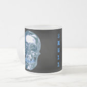 Tasse Givré Musique de crâne Chrome bleu (Devant gauche)
