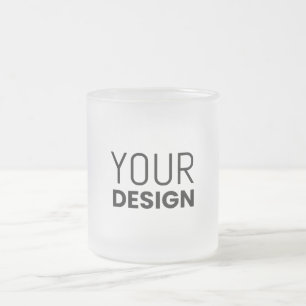 Tasse Givré Musique en verre dépoli