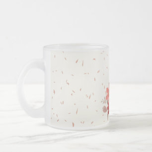 Tasse Givré Musique en verre rouge