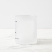 Tasse Givré Ne parle pas ou ne me parle pas drôle (Centre)