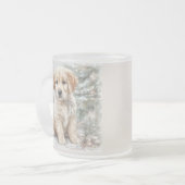 Tasse Givré New Year's dog and snow (Devant gauche)