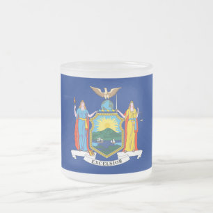 Tasse Givré New York : l'Empire State, Drapeau de la grosse po