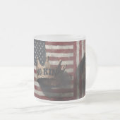 Tasse Givré No King – Distressed Crown with American Flag (Devant droit)