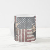 Tasse Givré No King – Distressed Crown with American Flag (Devant gauche)