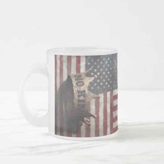 Tasse Givré No King – Distressed Crown with American Flag (Gauche)