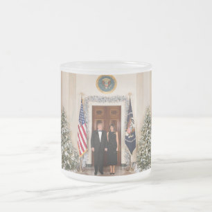 Tasse Givré Noël à la Maison Blanche Donald Trump & Melania