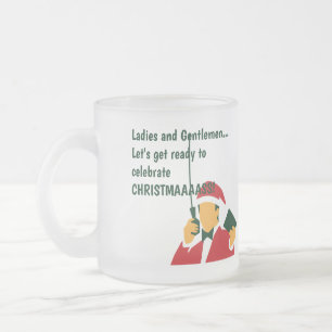 Tasse Givré Noël annonçant une citation drôle couverture café