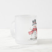 Tasse Givré Noël de l'Écharpe rouge des neiges (Devant gauche)