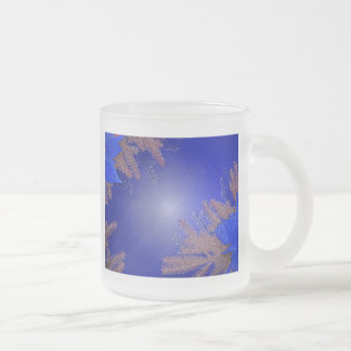 Tasse Givré Noël Poinsettia Bleue VI