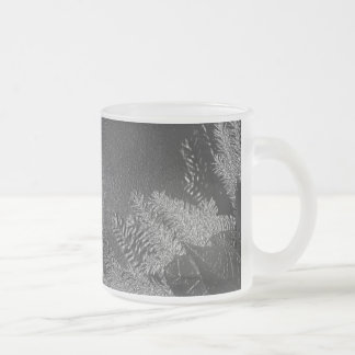 Tasse Givré Noël Poinsettia Noir Et Gris VI