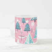 Tasse Givré Noël rose (Devant gauche)