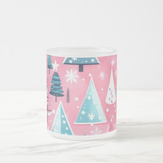 Tasse Givré Noël rose (Centre)