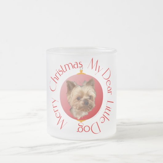 Tasse Givré Noël Yorkshire Terrier (Centre)