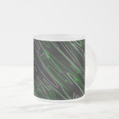 Tasse Givré Noir marbré vert (Devant droit)