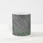 Tasse Givré Noir marbré vert (Devant gauche)