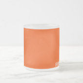 Tasse Givré Nom de couleur rouge persimon (Centre)