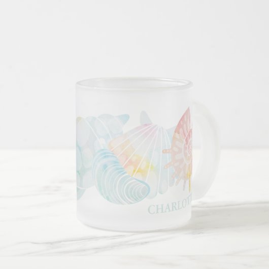Tasse Givré Nom de l'aquarelle Shell (Devant droit)