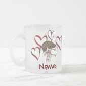 Tasse Givré Nom Du Chiot Et Du Coeur (Gauche)