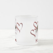 Tasse Givré Nom Du Chiot Et Du Coeur (Centre)