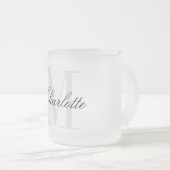 Tasse Givré Nom du monogramme (Devant droit)