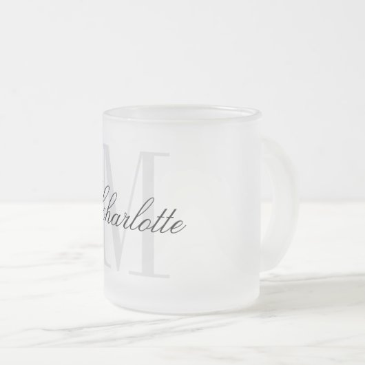 Tasse Givré Nom du monogramme (Devant droit)