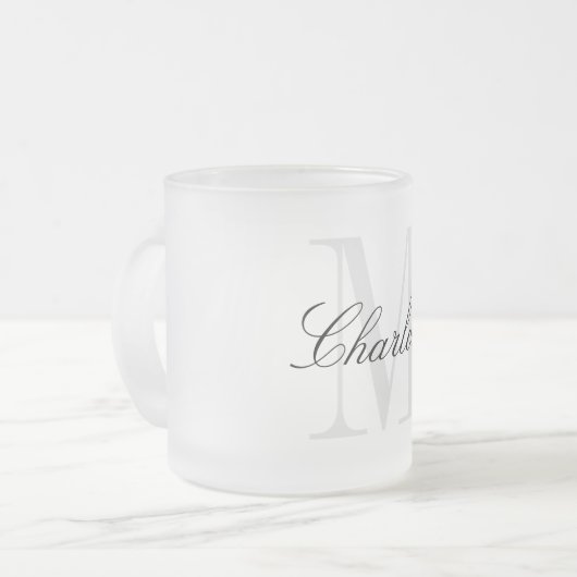 Tasse Givré Nom du monogramme (Devant gauche)