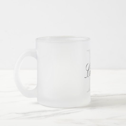 Tasse Givré Nom du monogramme (Gauche)