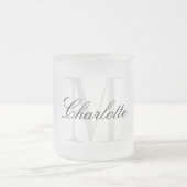 Tasse Givré Nom du monogramme (Centre)