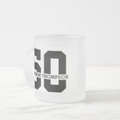 Tasse Givré Nom personnalisé 50e anniversaire Moderne (Devant gauche)