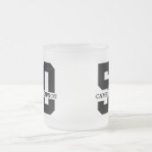 Tasse Givré Nom personnalisé 50e anniversaire Moderne (Centre)