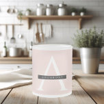 Tasse Givré Nom personnel minimaliste Pastel Pink<br><div class="desc">Nom personnel minimaliste Pastel Pink</div>