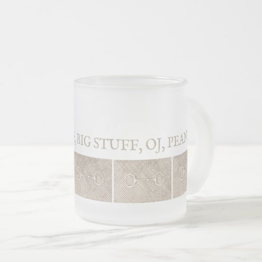 Tasse Givré NOMS DE CHEVAL Equestre Bits Grange Ferme Tan (Devant droit)