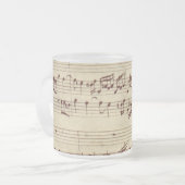 Tasse Givré Notes de musique ancienne - Feuille de musique Bac (Devant gauche)