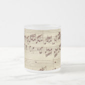 Tasse Givré Notes de musique ancienne - Feuille de musique Bac (Centre)