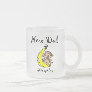 Tasse Givré Nouveau papa de Twin Girls Tshirts et cadeaux