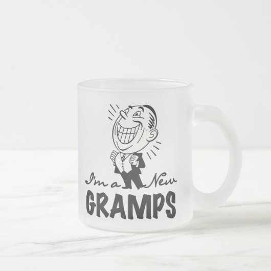 Tasse Givré Nouveaux T-shirts et cadeaux de sourire de papy (Droit)