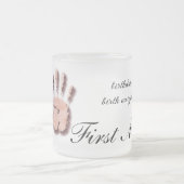 Tasse Givré Nouvelle empreinte d'une main de bébé (Centre)