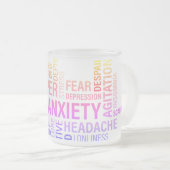 Tasse Givré Nuage de mots chroniques.. (Devant droit)