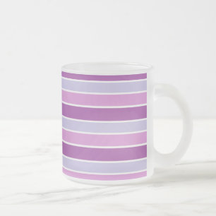 Tasse Givré Nuances de rayures violettes