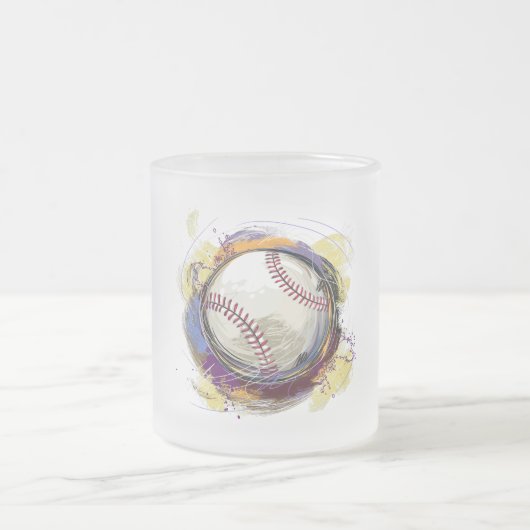 Tasse Givré numériquement conception de baseball peint (Centre)